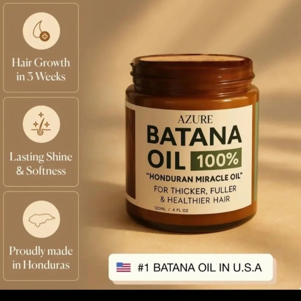 2-Pack | Azure Batana Oil Honduran Miracle Oil Growth Thicker Hair Treatment NEW